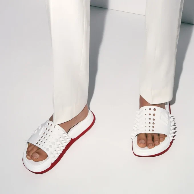 Take It Easy – Mules – Gummi – Hvid – Herre