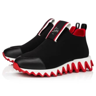 Tiketa Run – Sneakers – Kalveskind og neopren – Sort – Dame