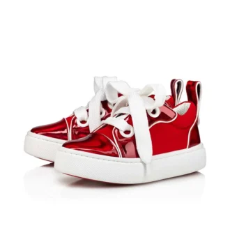 Toy Toy – lave Sneakers – lakeret kalveskind og neopren – Loubi – børn
