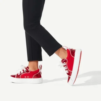 Toy Toy – lave Sneakers – lakeret kalveskind og neopren – Loubi – børn