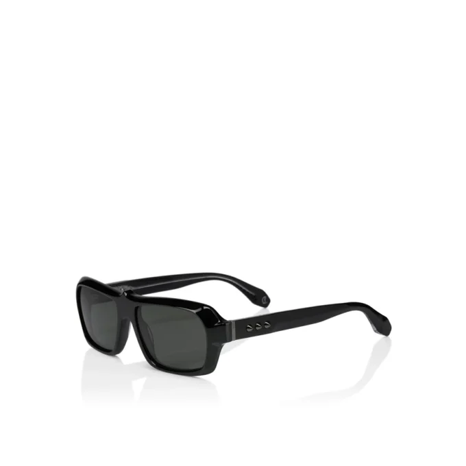 Vores Georges Lb0027 – Solbriller – Acetat – Skinnende sort
